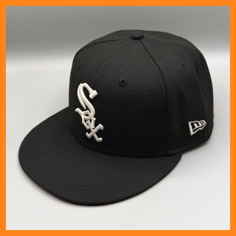 New Era 59FIFTY Chicago White Sox MLB Official On-Field Fitted Hat Black 7 1/2
